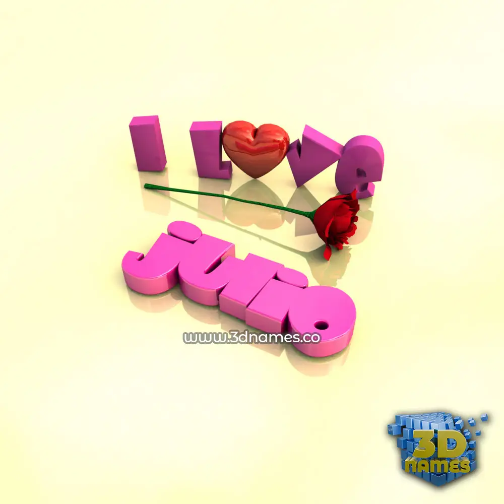 julio in I Love ??? style - 3D name wallpaper