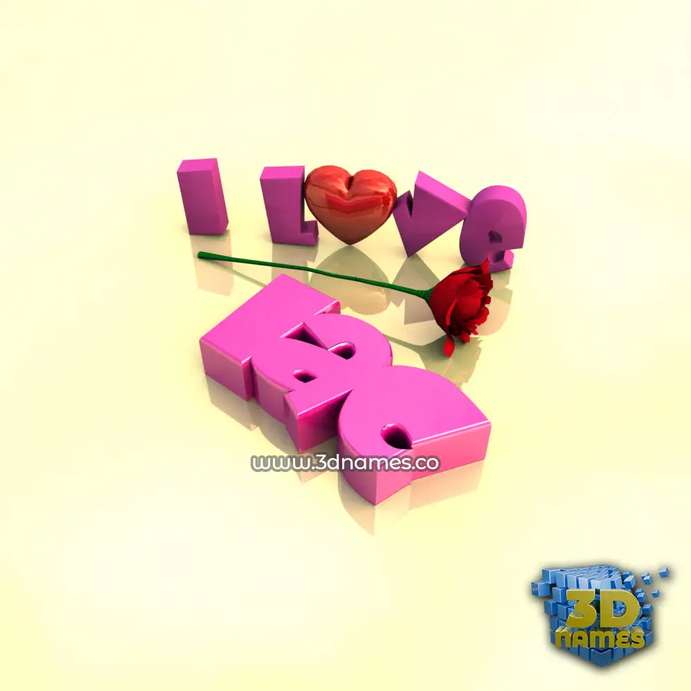 lac in I Love ??? style - 3D name wallpaper