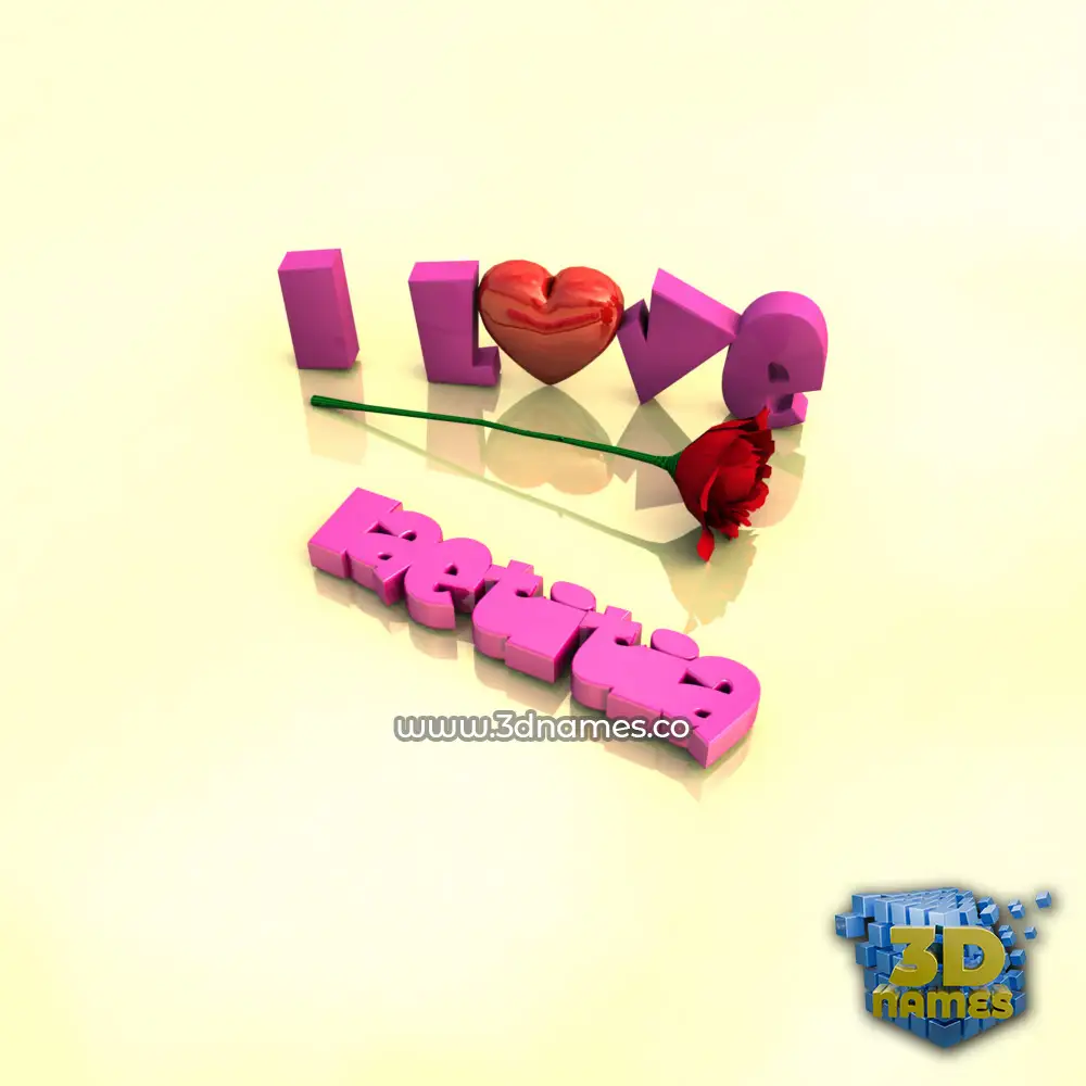 laetitia in I Love ??? style - 3D name wallpaper