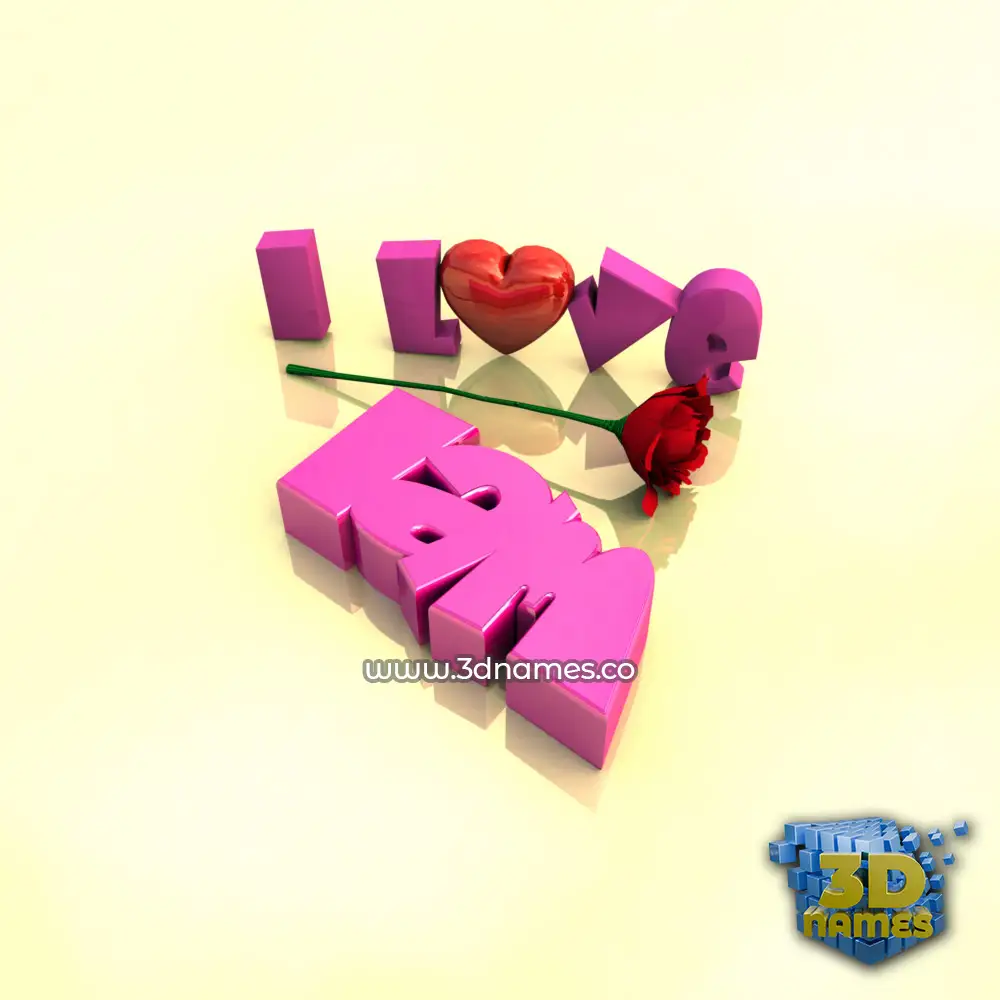 lam in I Love ??? style - 3D name wallpaper