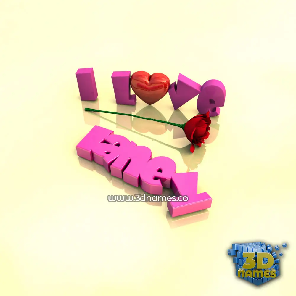 laney in I Love ??? style - 3D name wallpaper