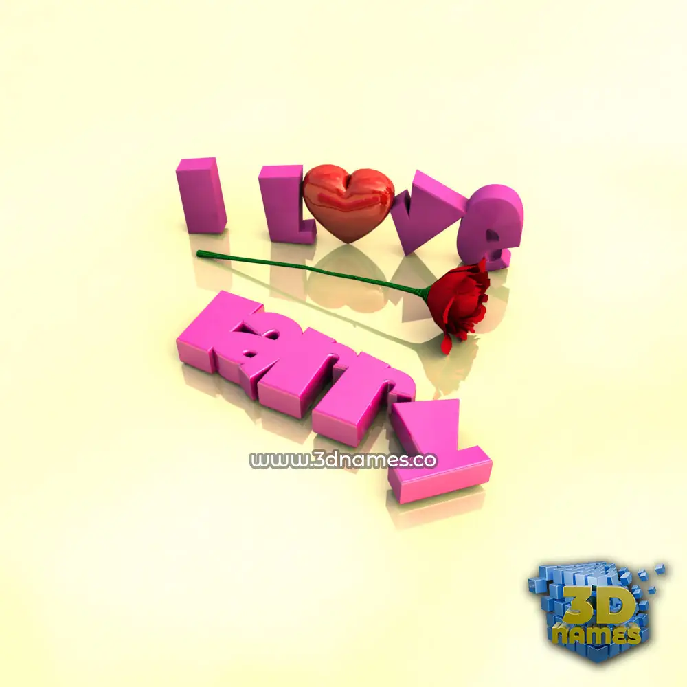 larry in I Love ??? style - 3D name wallpaper