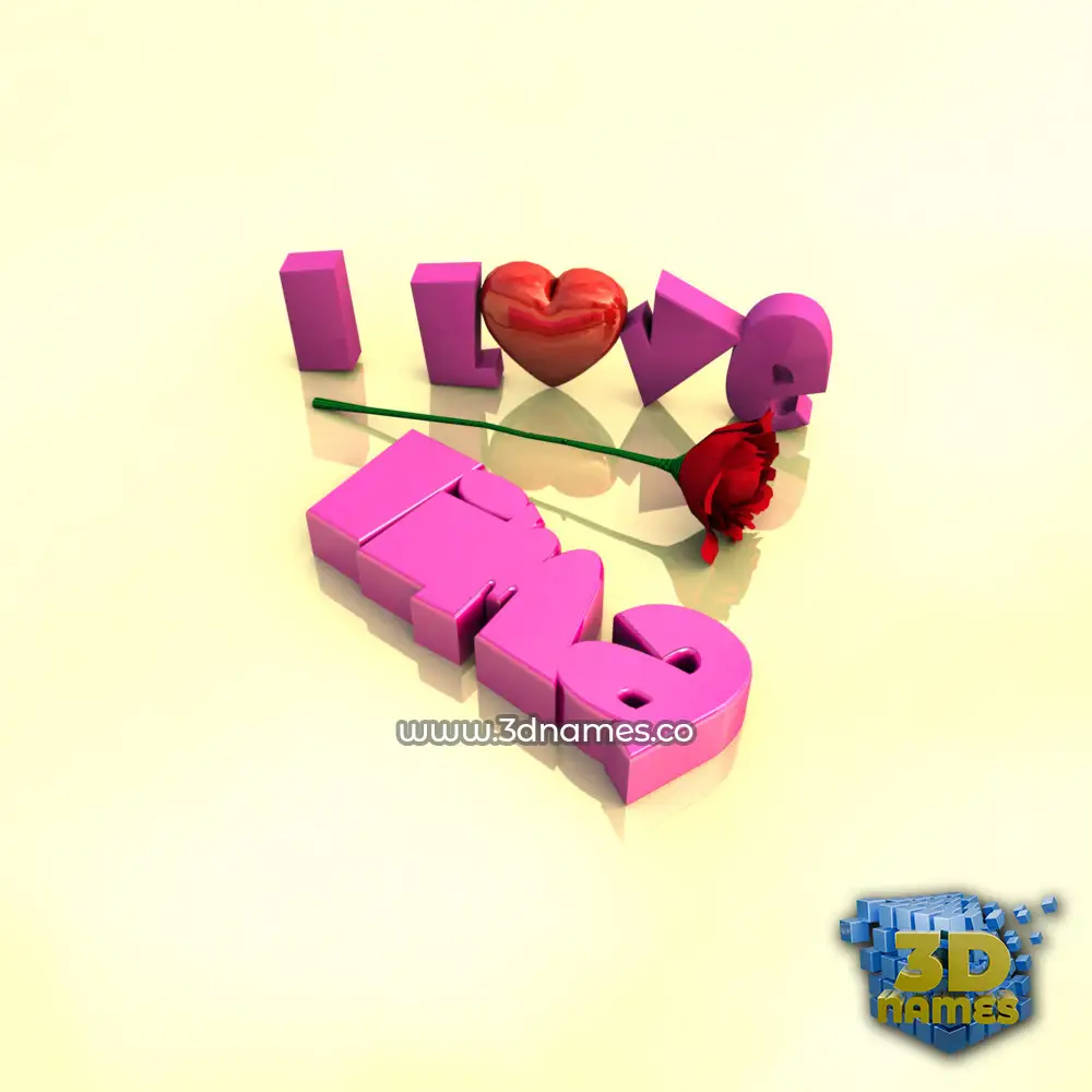 lima in I Love ??? style - 3D name wallpaper