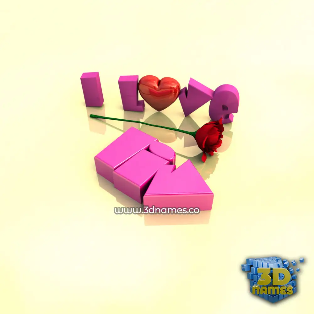 liv in I Love ??? style - 3D name wallpaper