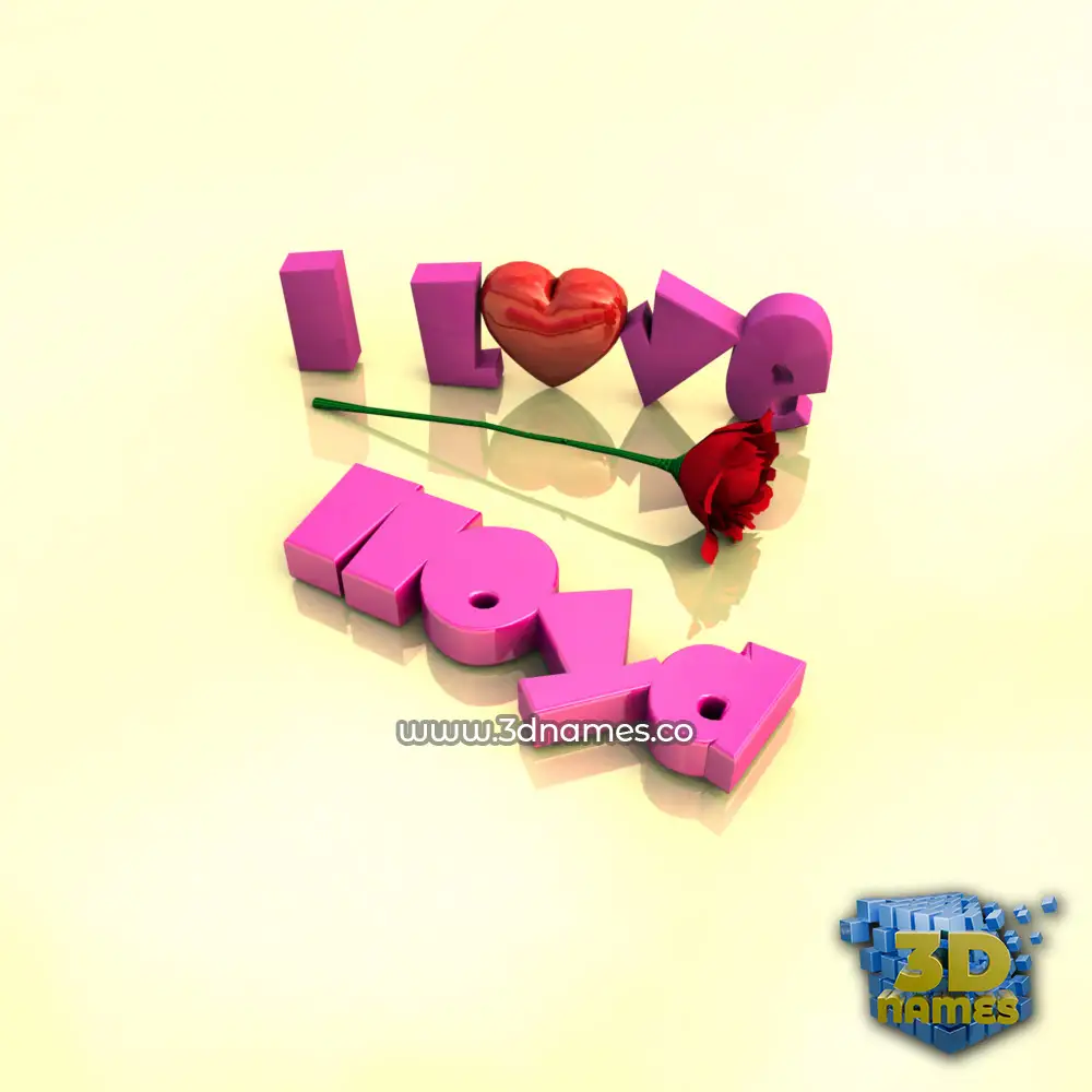 lloyd in I Love ??? style - 3D name wallpaper