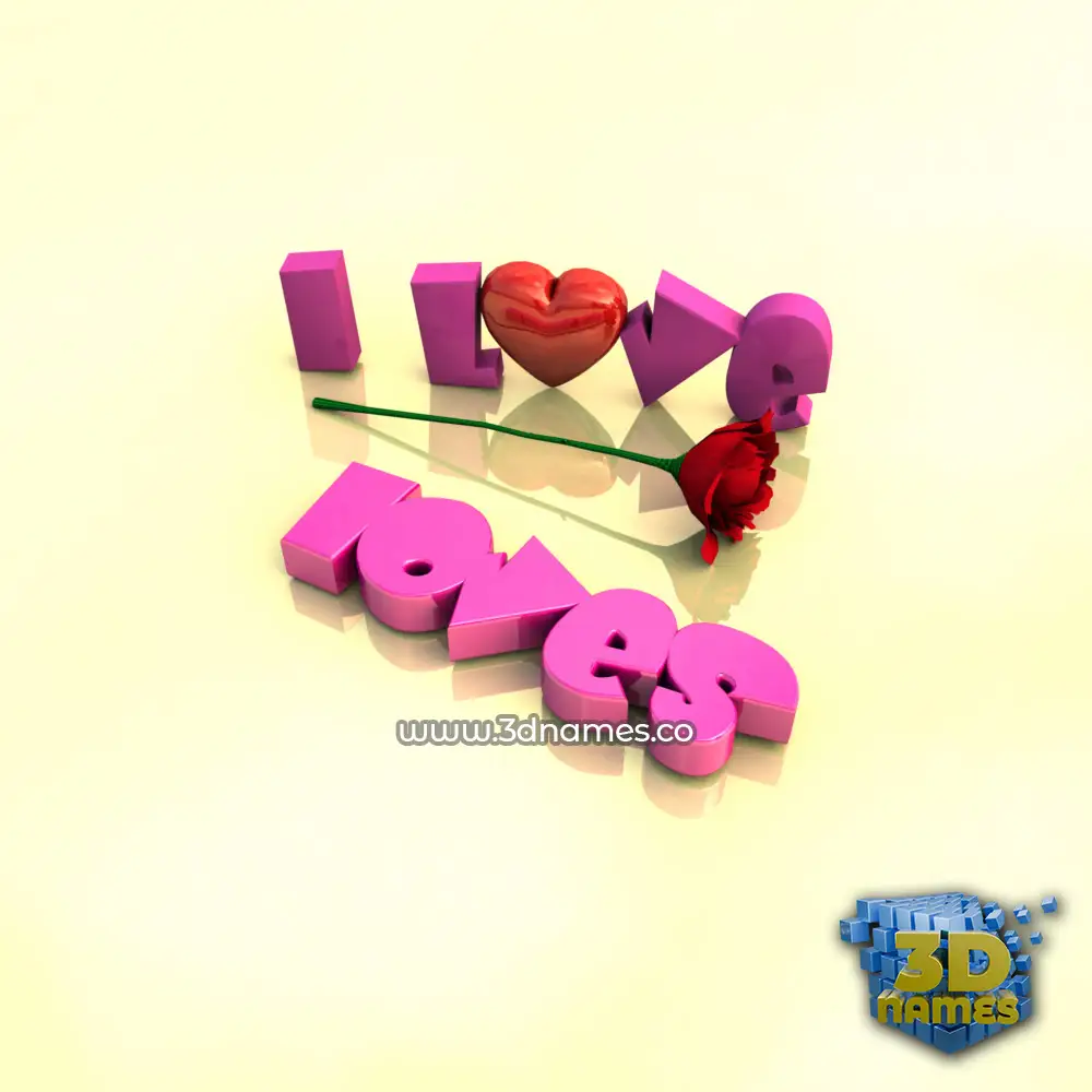 loves in I Love ??? style - 3D name wallpaper