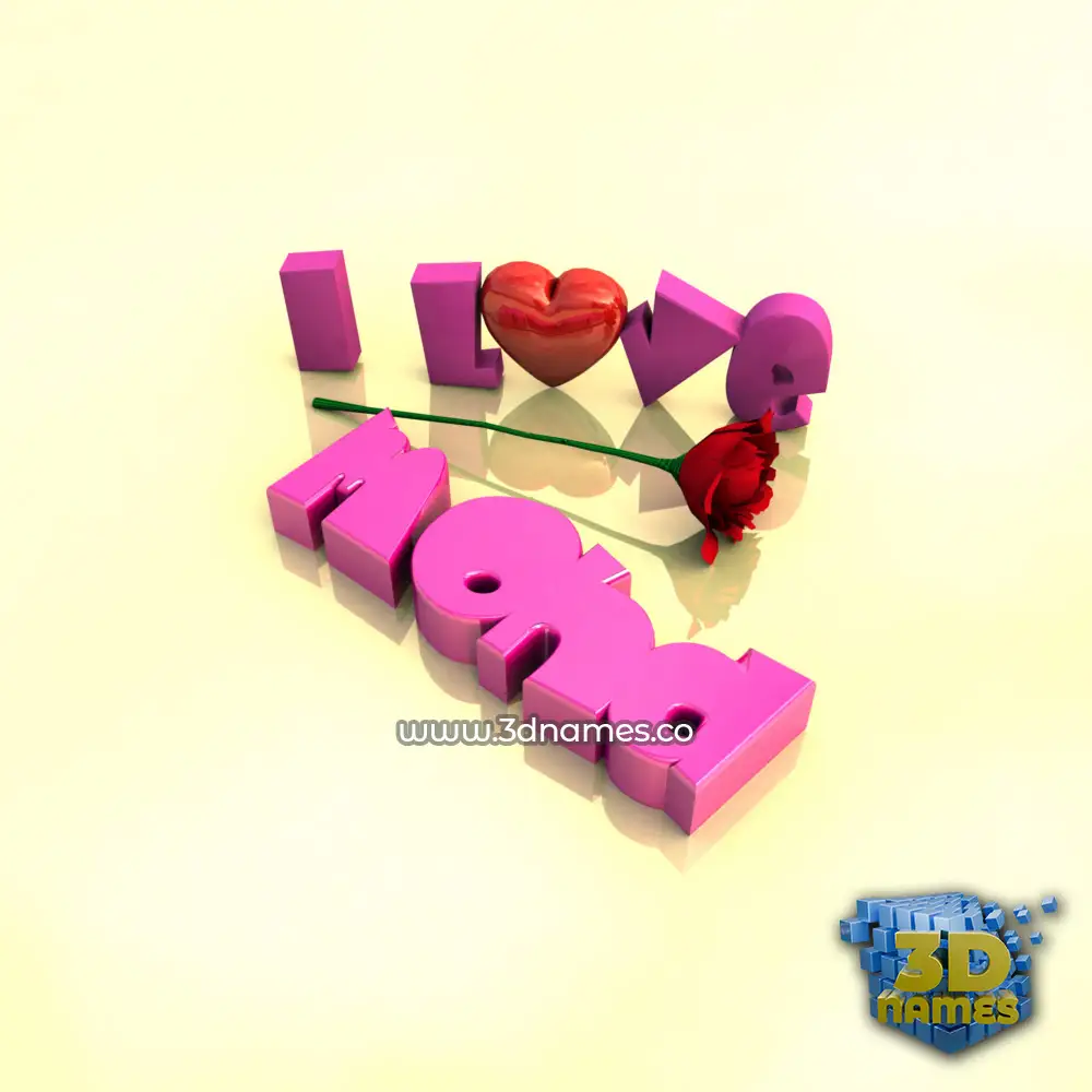 mohd in I Love ??? style - 3D name wallpaper