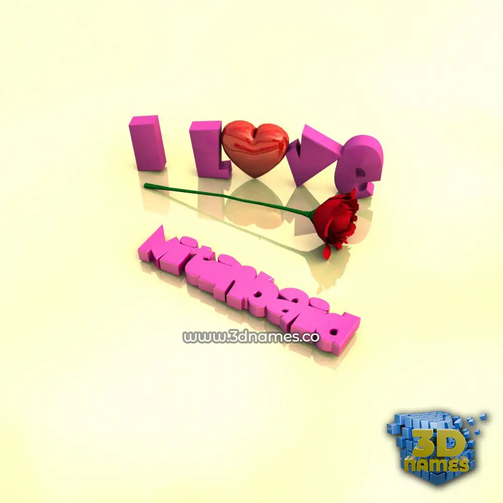 nitinbaid in I Love ??? style - 3D name wallpaper