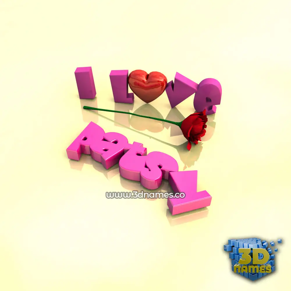 patsy in I Love ??? style - 3D name wallpaper