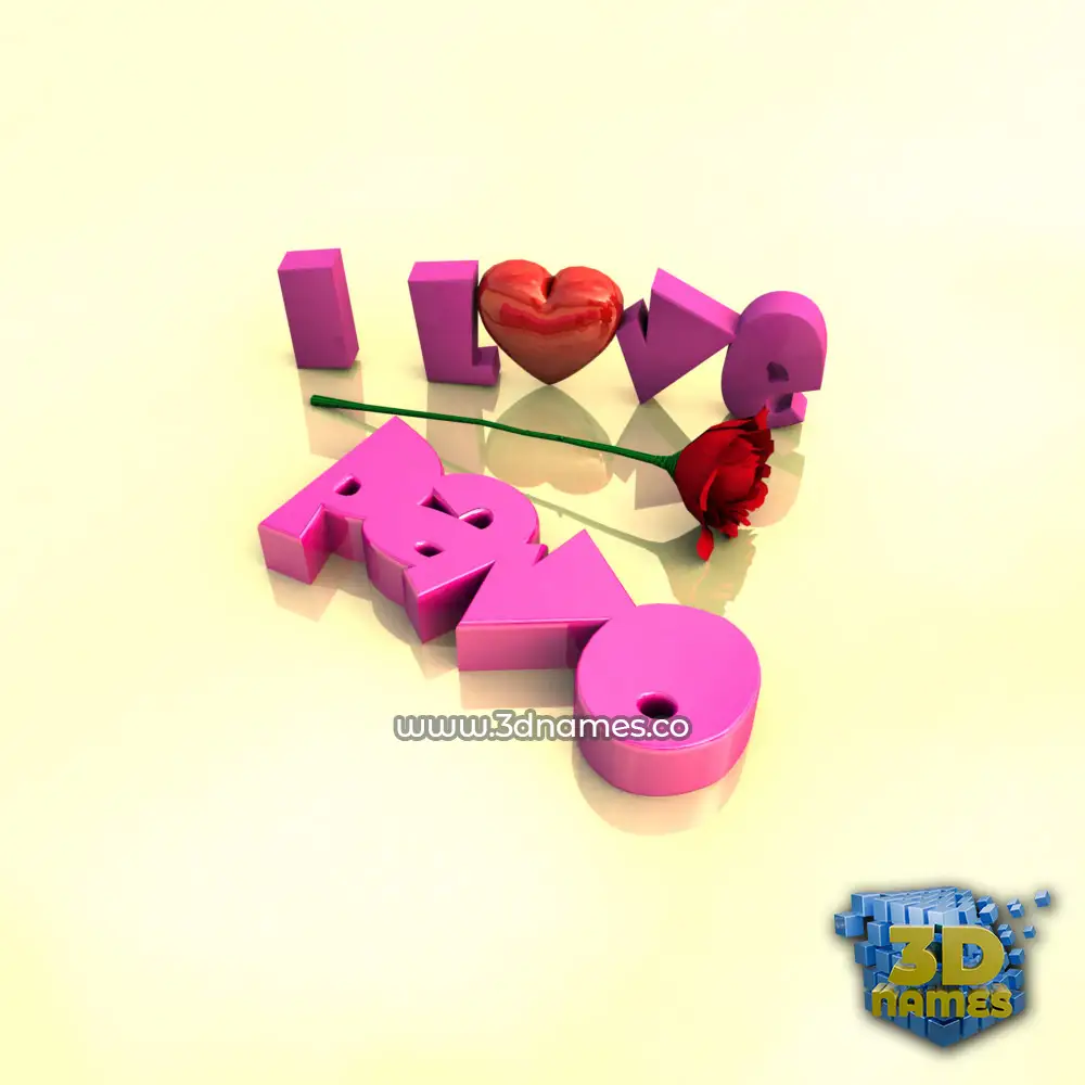 pavo in I Love ??? style - 3D name wallpaper