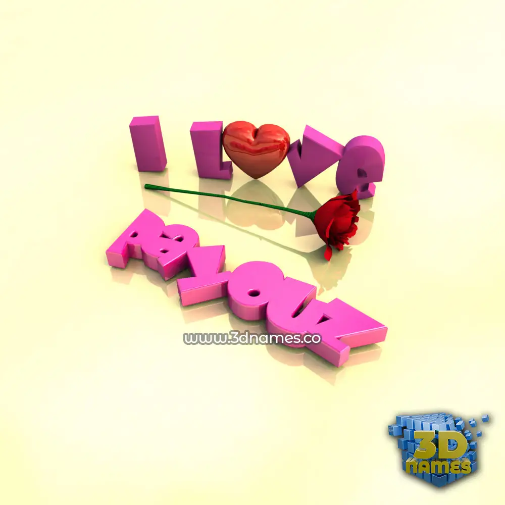 payouz in I Love ??? style - 3D name wallpaper