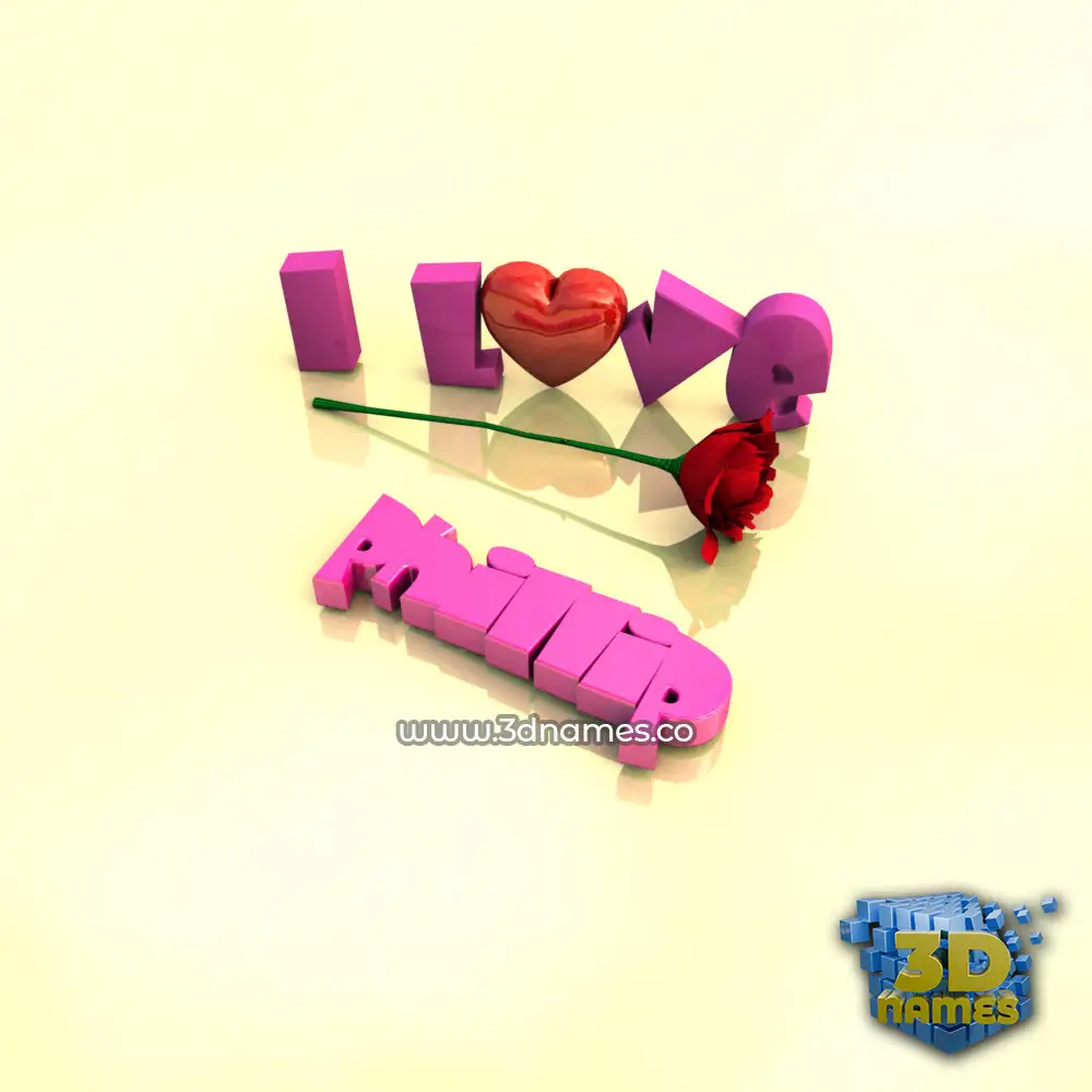 phillip in I Love ??? style - 3D name wallpaper