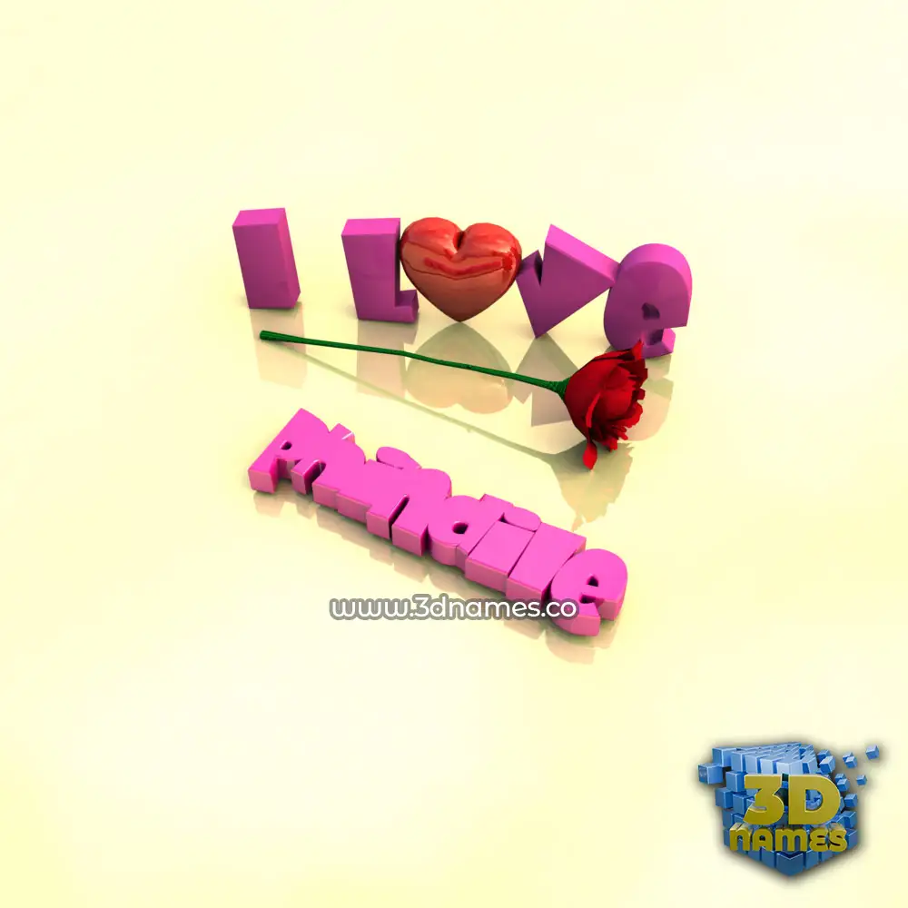 phindile in I Love ??? style - 3D name wallpaper