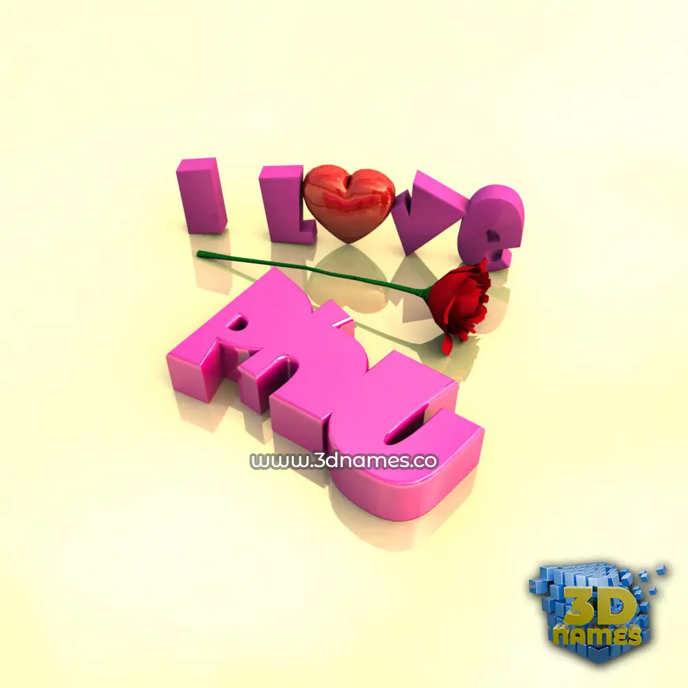 phu in I Love ??? style - 3D name wallpaper