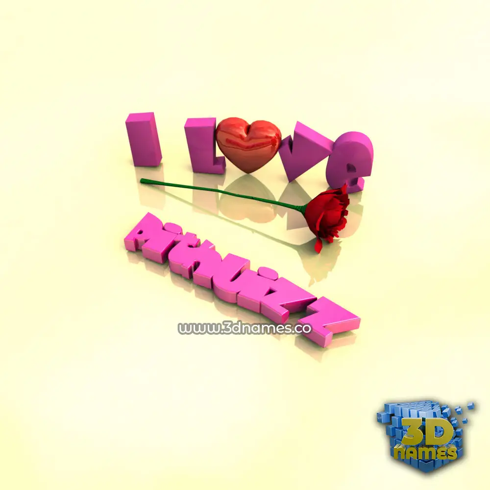 pithuizz in I Love ??? style - 3D name wallpaper