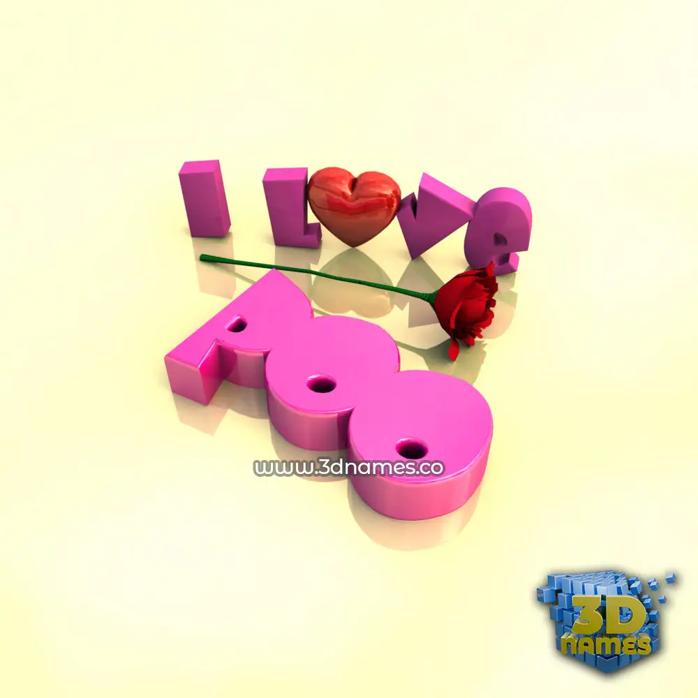 poo in I Love ??? style - 3D name wallpaper