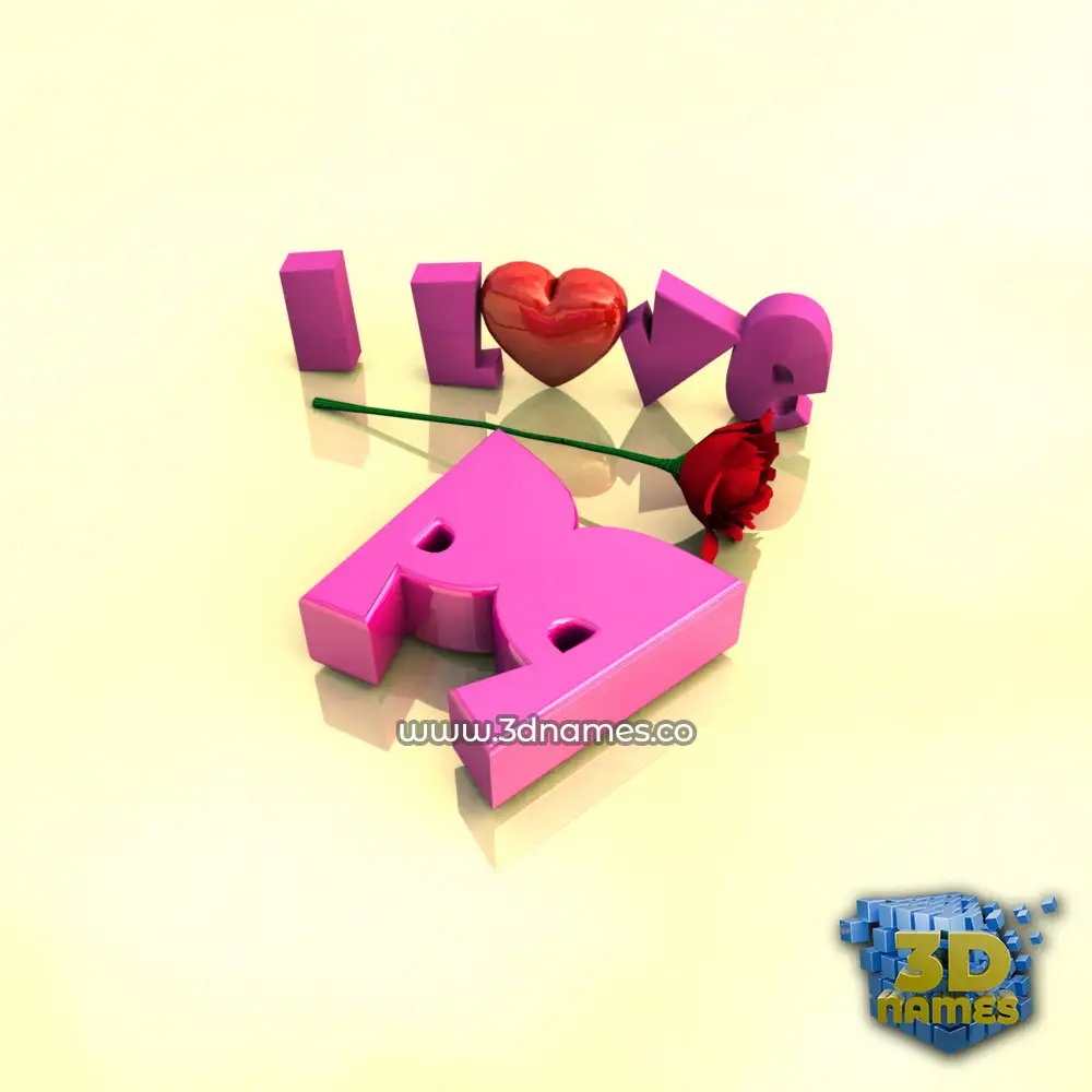 pq in I Love ??? style - 3D name wallpaper