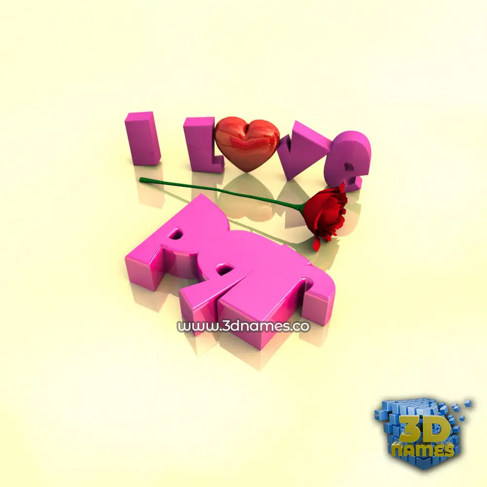 pqr in I Love ??? style - 3D name wallpaper