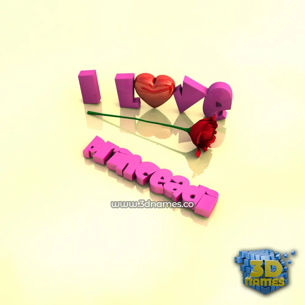 princeadi in I Love ??? style - 3D name wallpaper