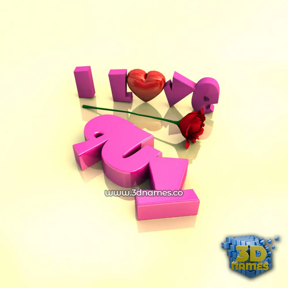 quy in I Love ??? style - 3D name wallpaper