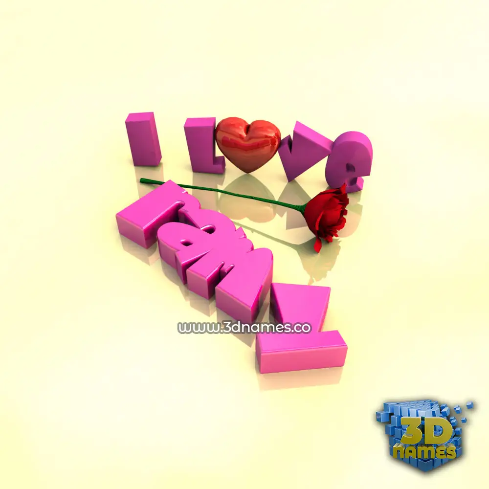 ramy in I Love ??? style - 3D name wallpaper