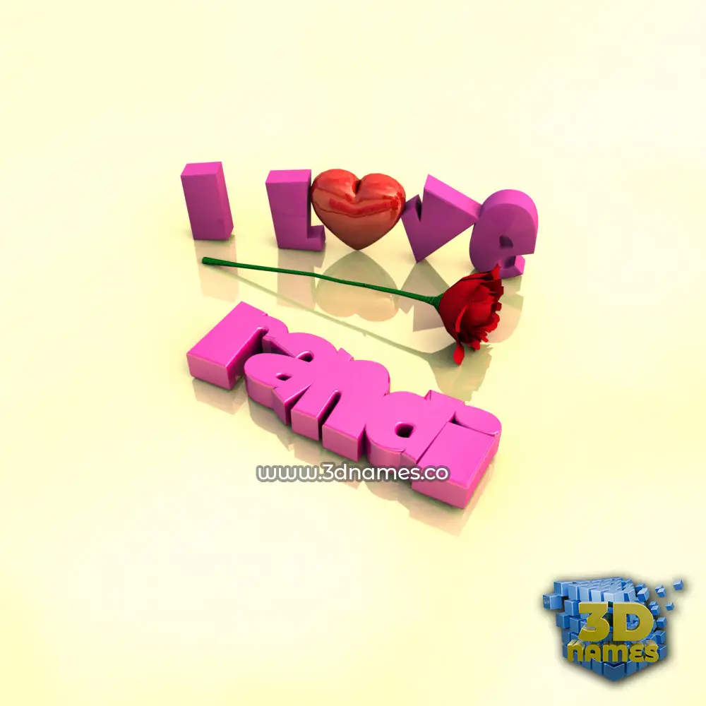 randi in I Love ??? style - 3D name wallpaper