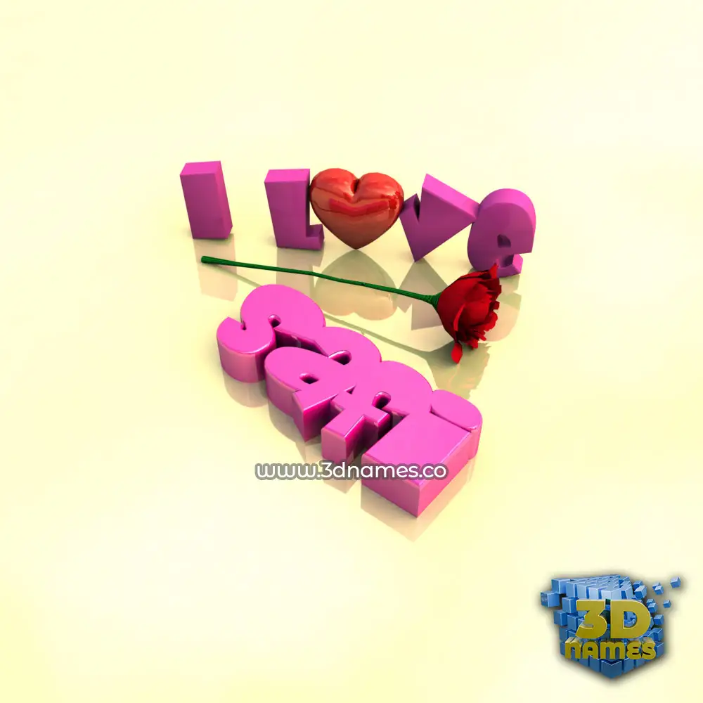 safi in I Love ??? style - 3D name wallpaper