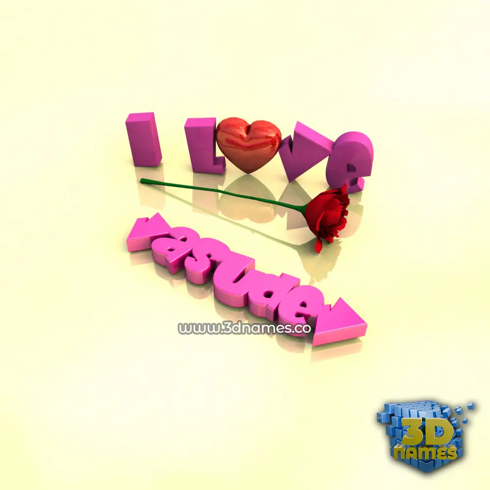 vasudev in I Love ??? style - 3D name wallpaper