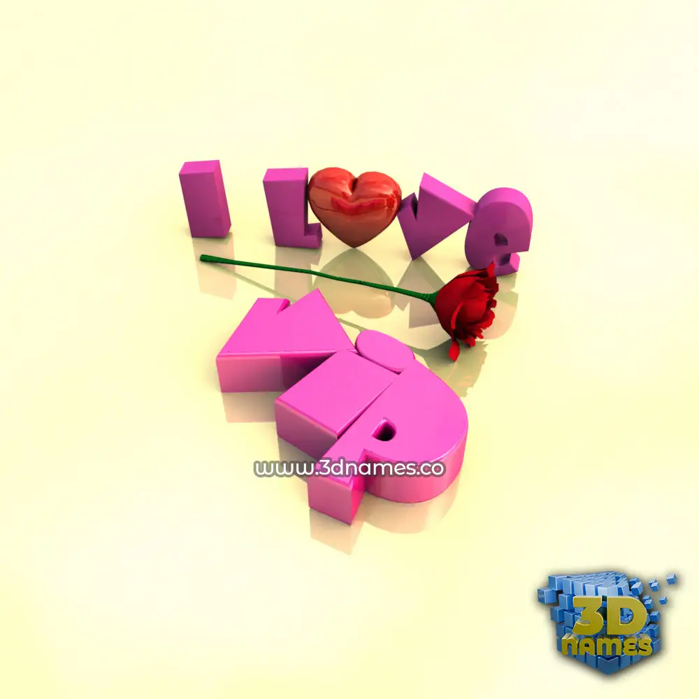 vip in I Love ??? style - 3D name wallpaper