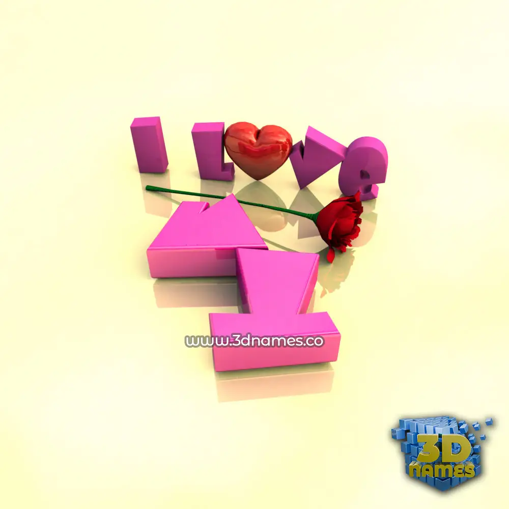 vy in I Love ??? style - 3D name wallpaper