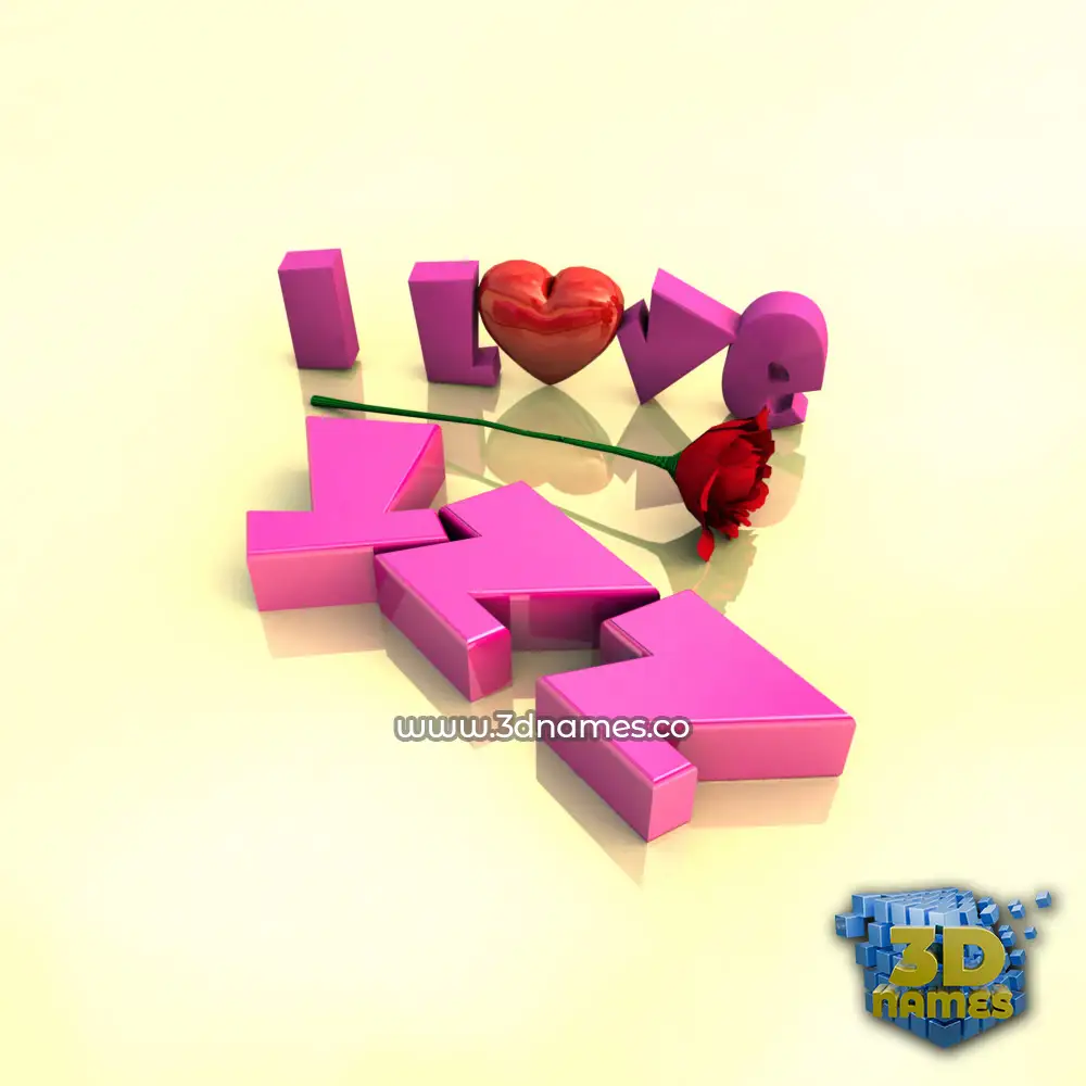 yzz in I Love ??? style - 3D name wallpaper