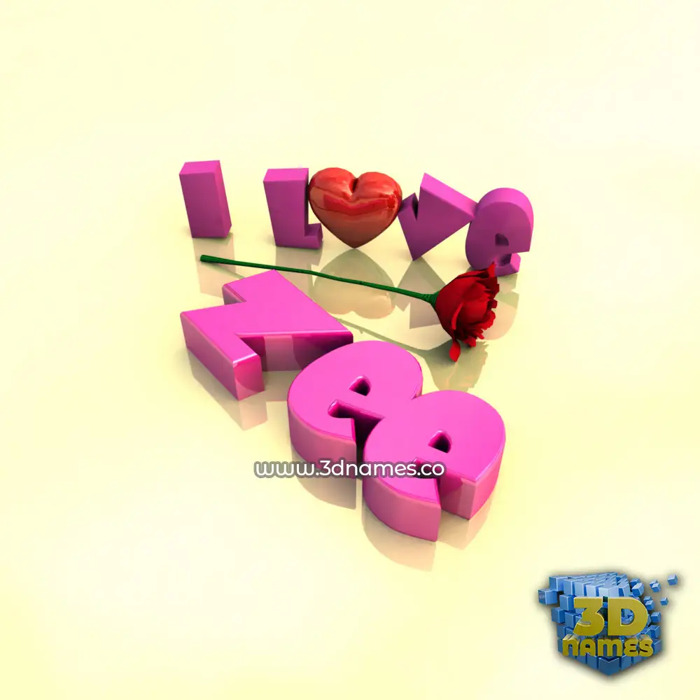zee in I Love ??? style - 3D name wallpaper