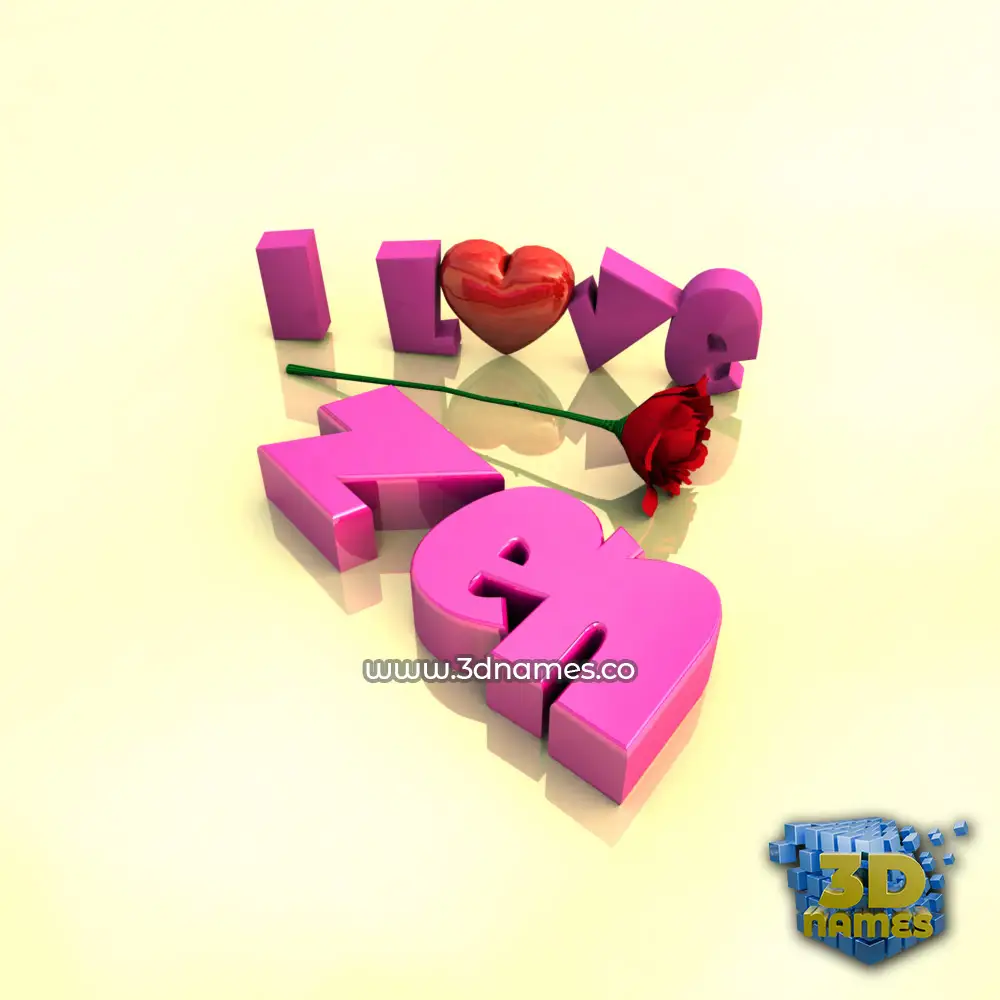zen in I Love ??? style - 3D name wallpaper