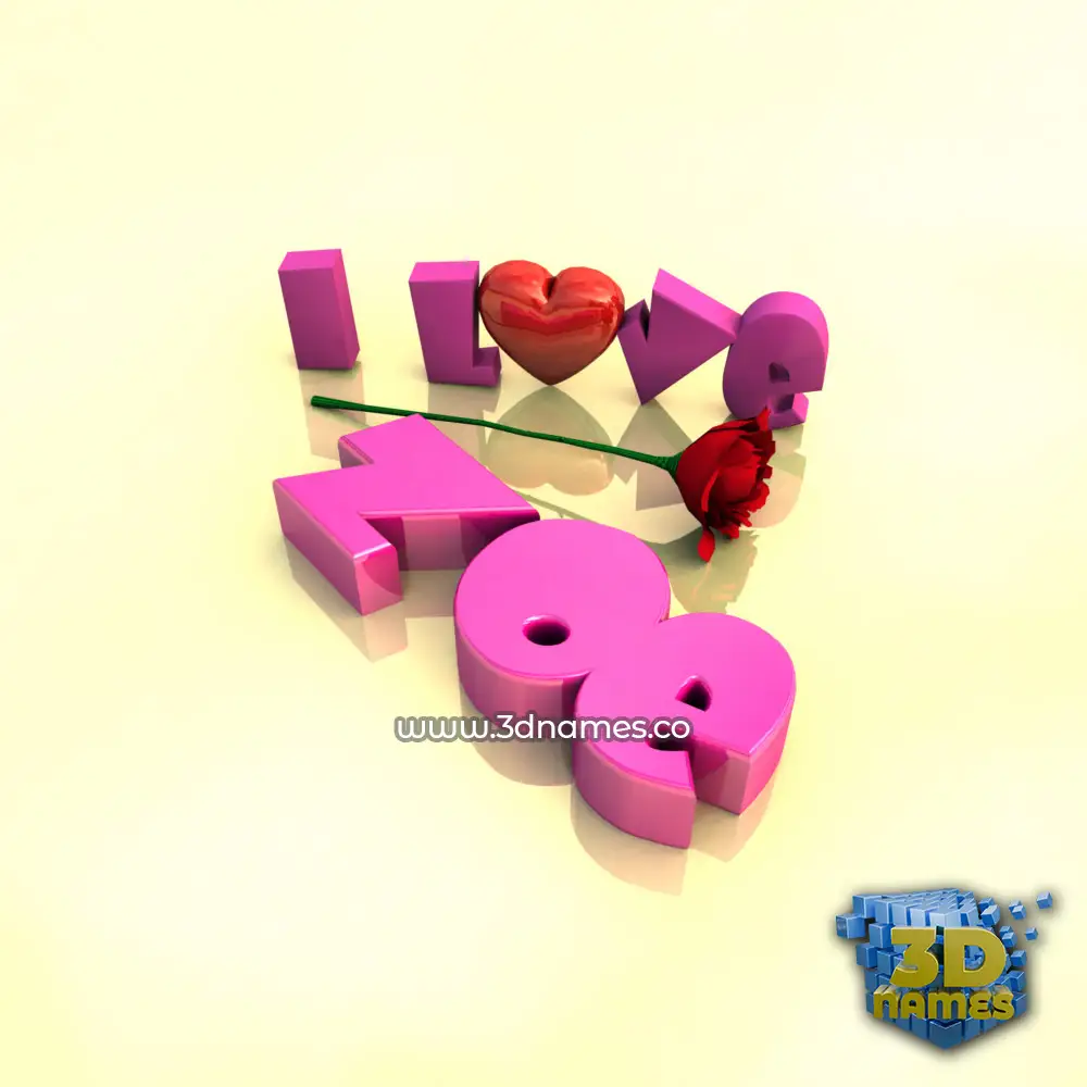 zoe in I Love ??? style - 3D name wallpaper