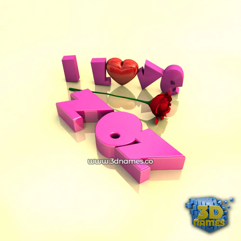 zoz in I Love ??? style - 3D name wallpaper