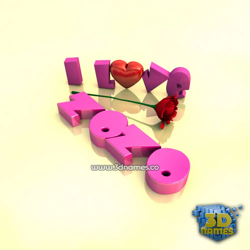 zozo in I Love ??? style - 3D name wallpaper