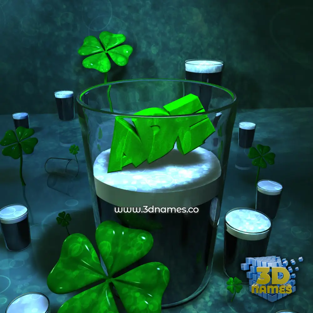ade in Love Irish style - 3D name wallpaper