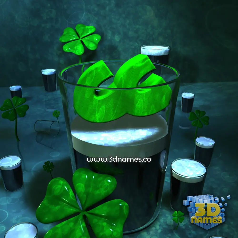 cc in Love Irish style - 3D name wallpaper