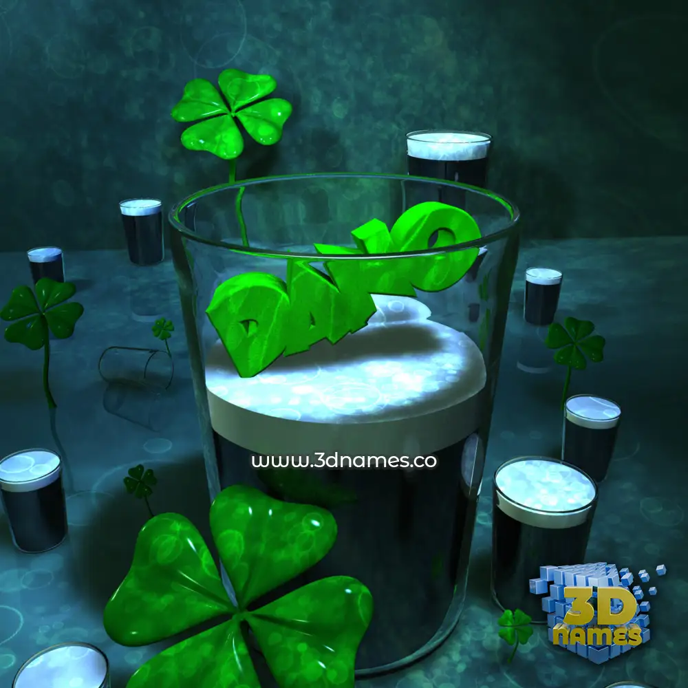 dano in Love Irish style - 3D name wallpaper