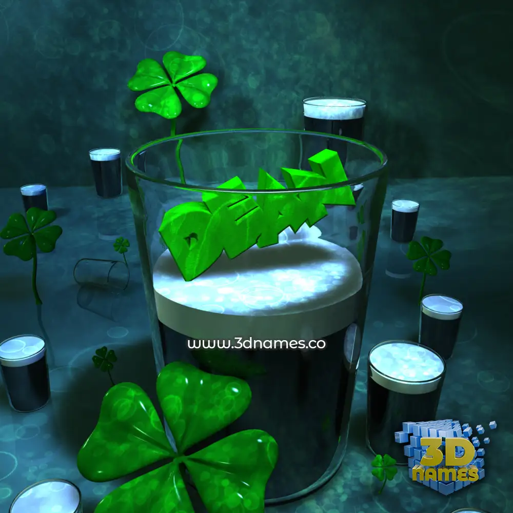 dean in Love Irish style - 3D name wallpaper