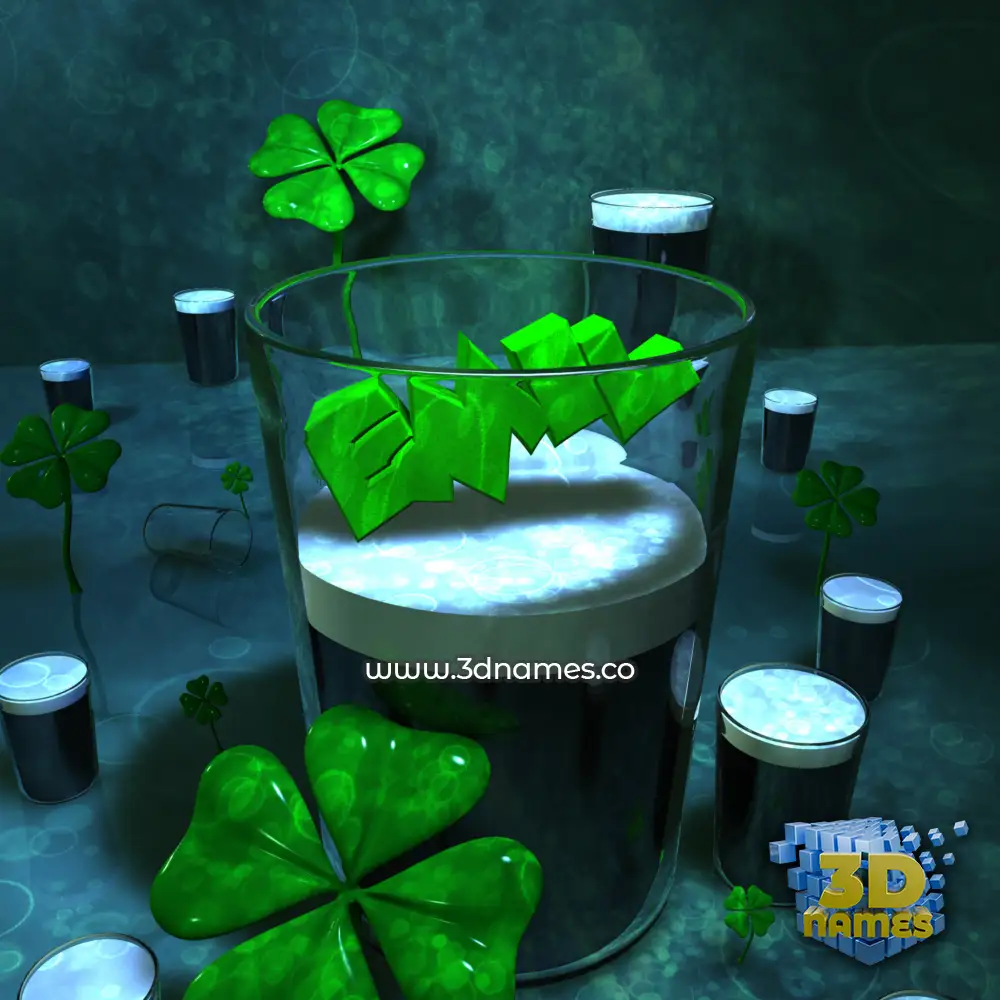 emil in Love Irish style - 3D name wallpaper