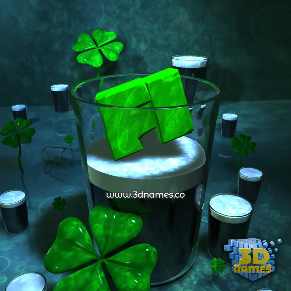 fi in Love Irish style - 3D name wallpaper