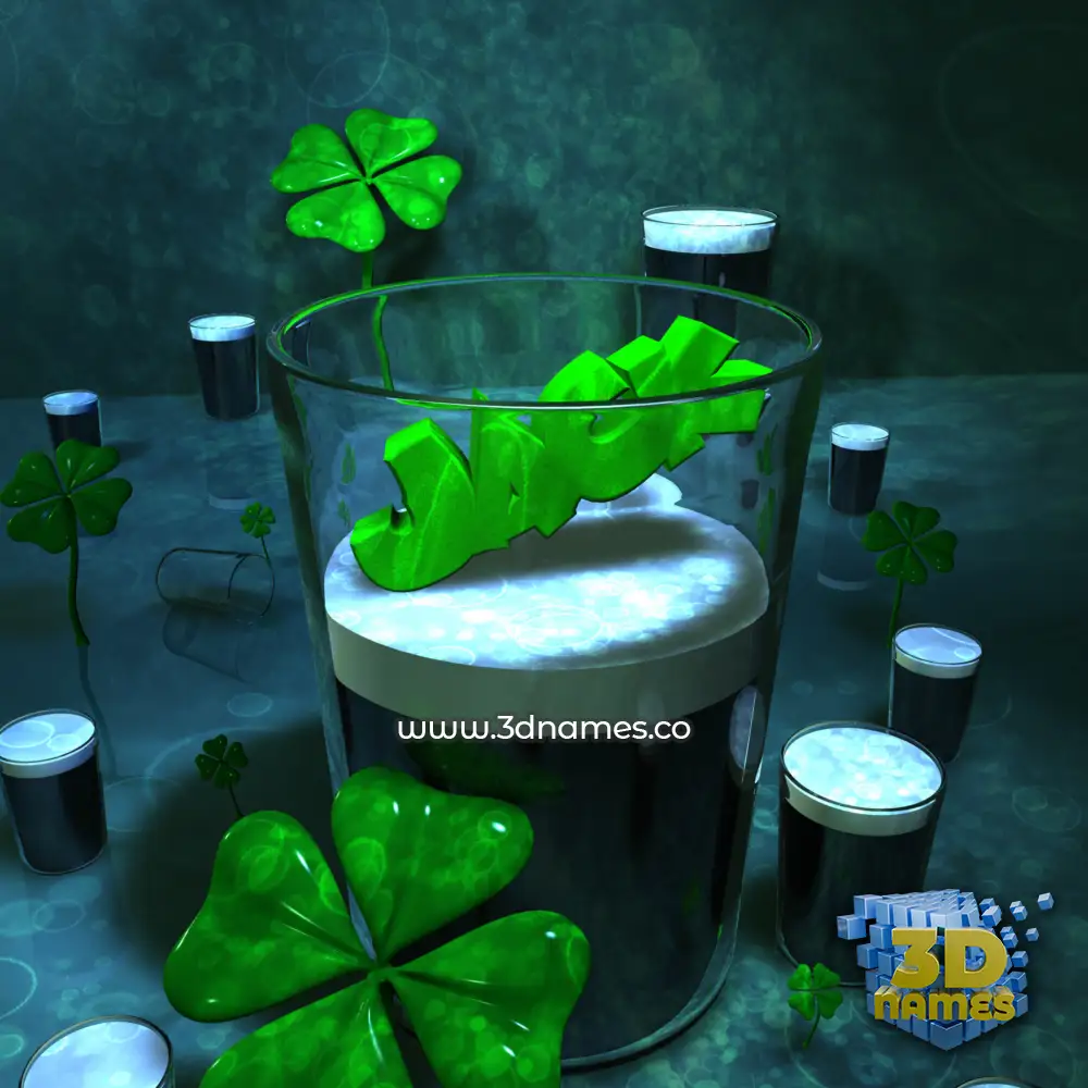 jack in Love Irish style - 3D name wallpaper