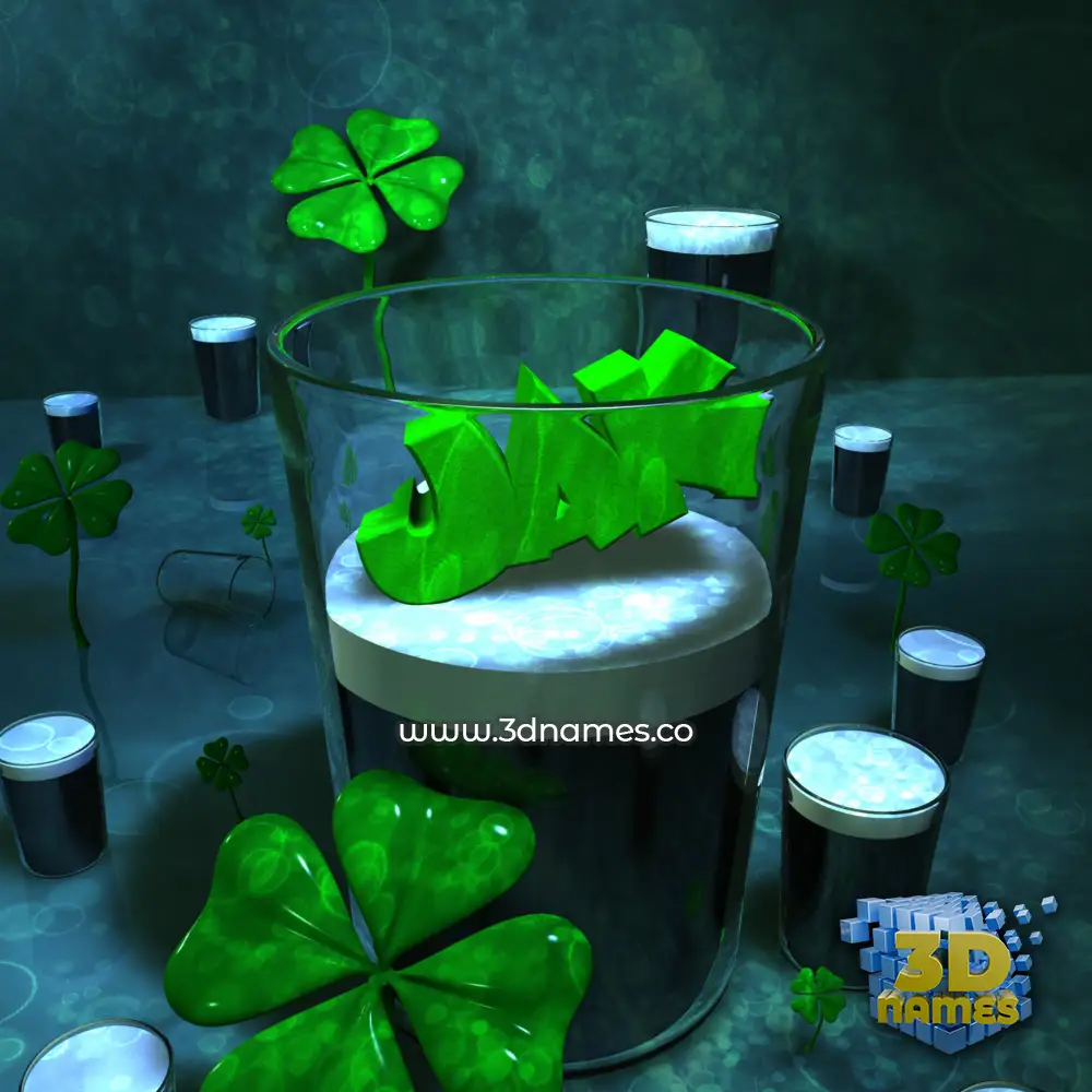 jak in Love Irish style - 3D name wallpaper