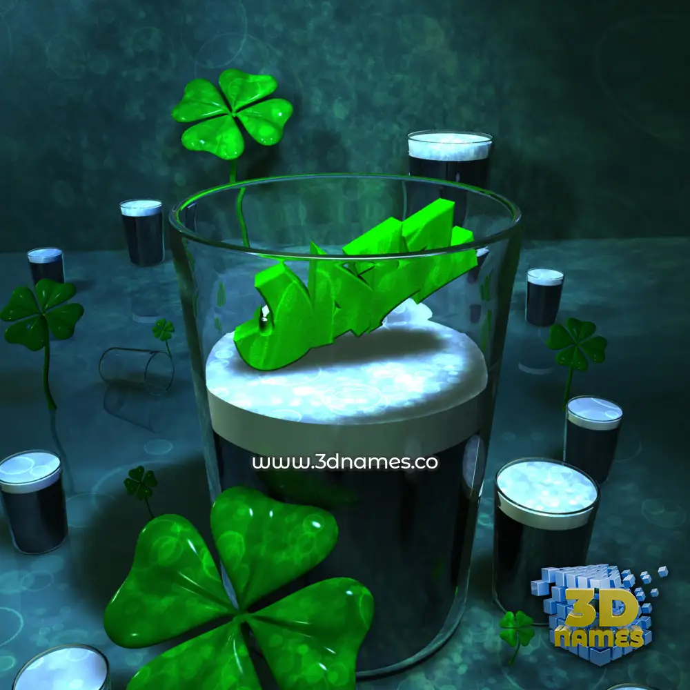 jazz in Love Irish style - 3D name wallpaper