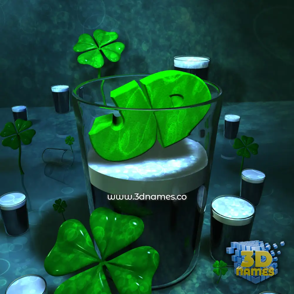 jd in Love Irish style - 3D name wallpaper