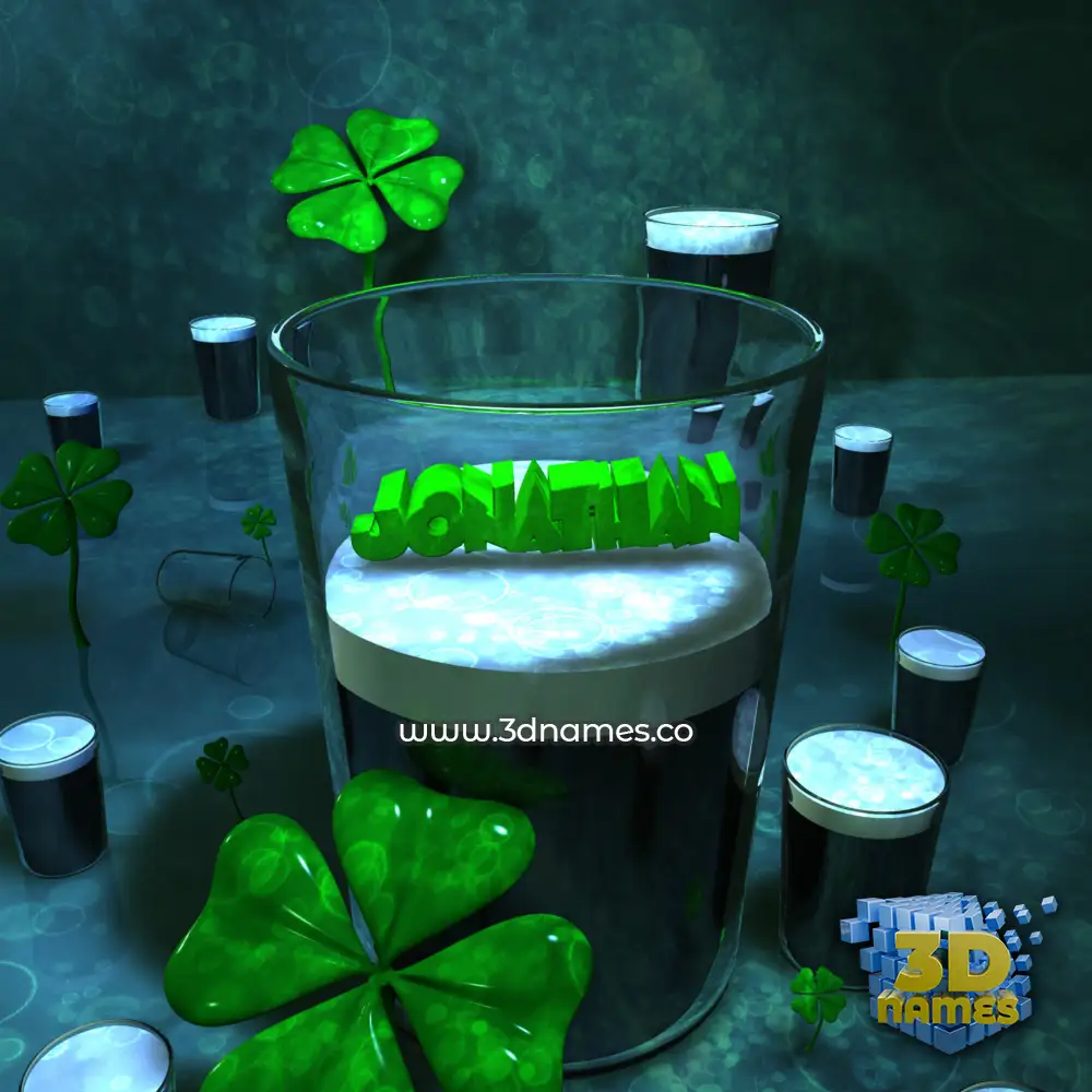 jonathan in Love Irish style - 3D name wallpaper