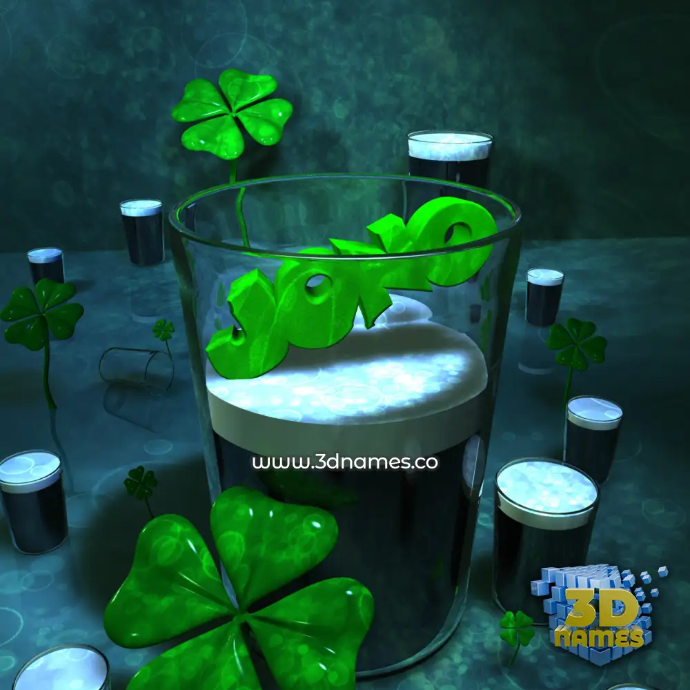 jono in Love Irish style - 3D name wallpaper
