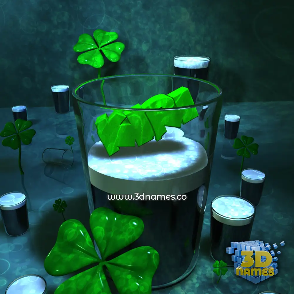 kiri in Love Irish style - 3D name wallpaper