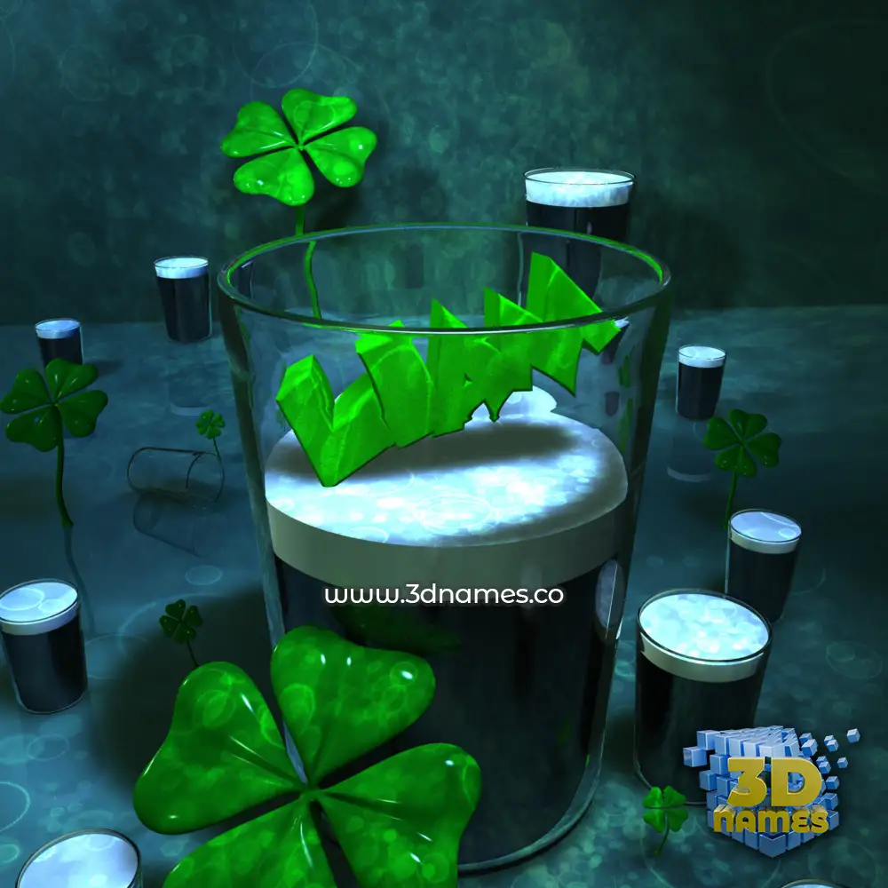 liam in Love Irish style - 3D name wallpaper